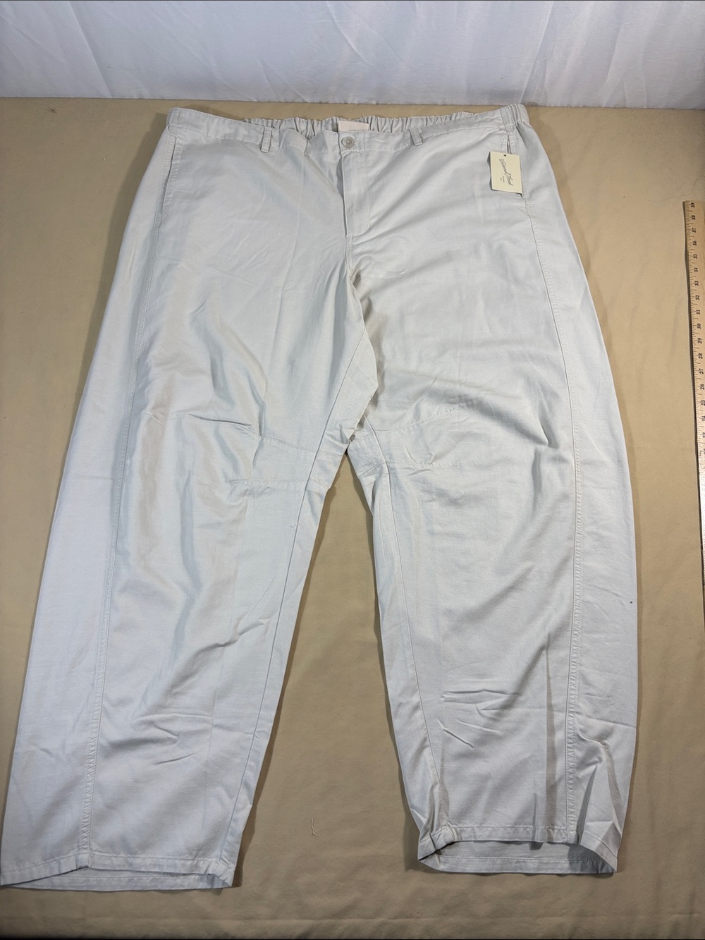 Universal Thread NWT Cream Barrel Leg High Rise Lightweight Utility Pants Sz 24